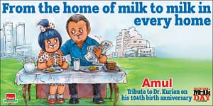 அமுல்;அன்று 247 லிட்டர் பால் ... இன்று ரூ.1 லட்சம் கோடி வருமானம்! verghese kurien